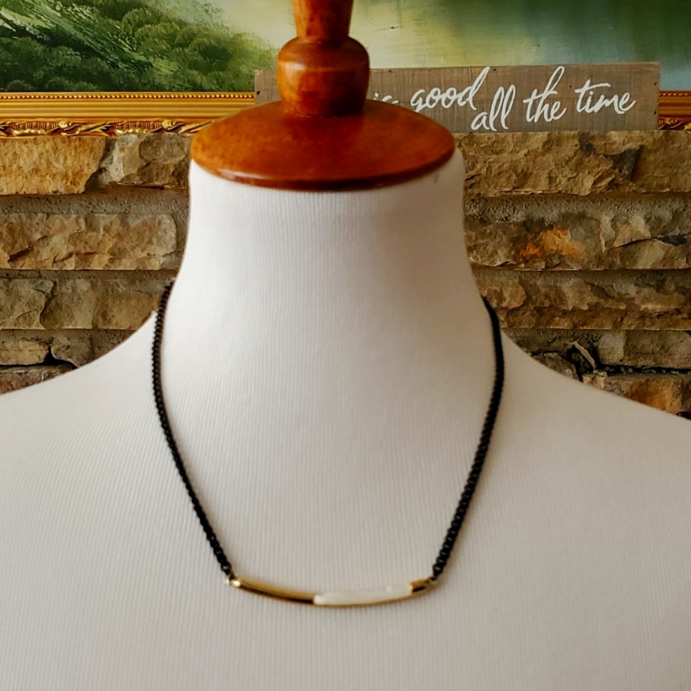 Blumarine Jewelry Black, Gold Chain Necklace